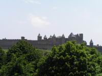 Carcassonne - Vue sur le chateau comtal (1)